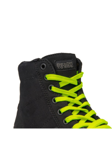REBELHORN TOWN BLACK SHORT MOTO BOOTS