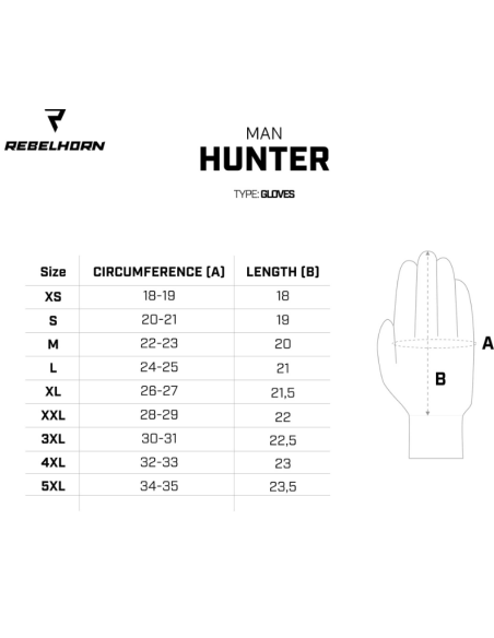 REBELHORN МОТОПЕРЧАТКИ HUNTER