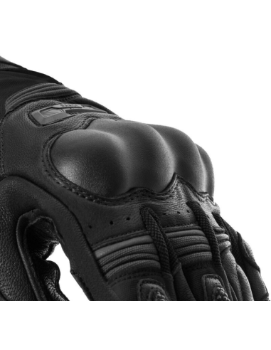 REBELHORN RANGE BLACK MOTO GLOVES