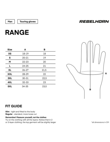 REBELHORN RANGE BLACK MOTO GLOVES