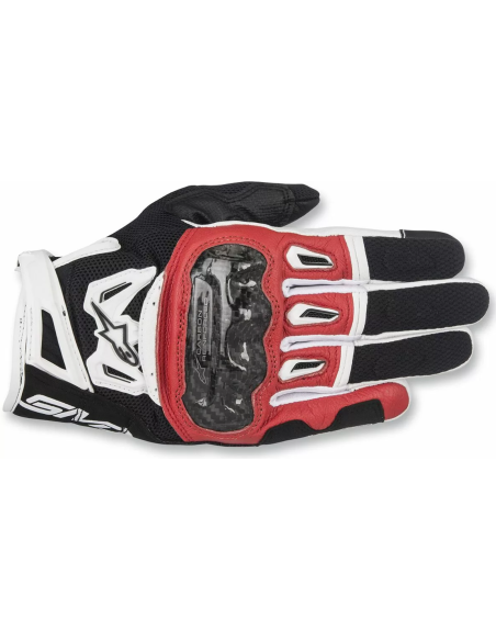 ALPINESTARS SMX-2 AIR CARBON V2 BLACK/RED/WHITE MOTO PIRŠTINĖS