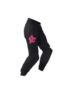 FOX WOMEN'S BLACKOUT BLACK CROSS MOTO TROUSERS