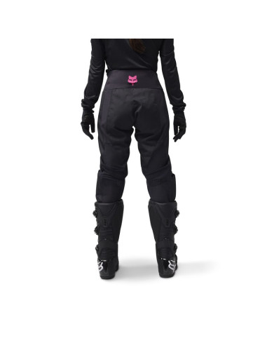 FOX WOMEN'S BLACKOUT BLACK CROSS MOTO TROUSERS