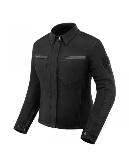 SHIMA GIRO BLACK WOMEN'S MOTO JACKET