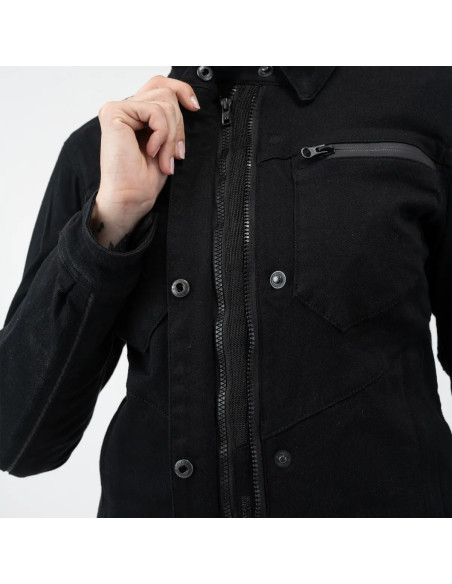 SHIMA GIRO BLACK WOMEN'S MOTO JACKET