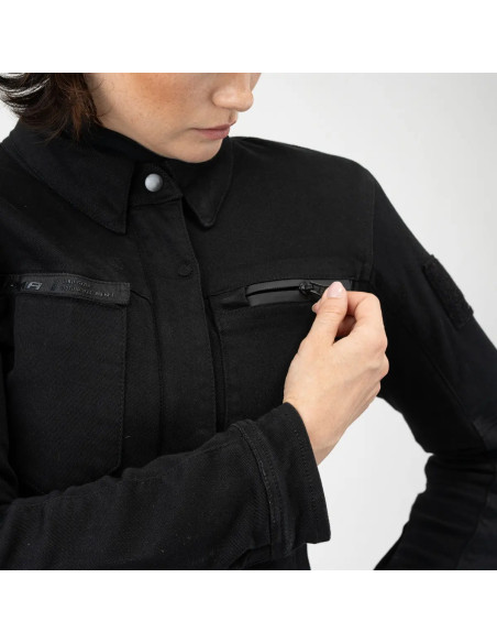 SHIMA GIRO BLACK WOMEN'S MOTO JACKET