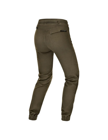 SHIMA JOGGSY KHAKI WOMEN'S MOTO TROUSERS