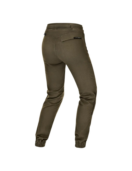 SHIMA JOGGSY KHAKI WOMEN'S MOTO TROUSERS