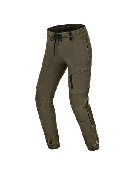 SHIMA JOGGSY KHAKI WOMEN'S MOTO TROUSERS