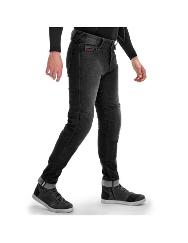 SHIMA RIDGE BLACK MOTO JEANS