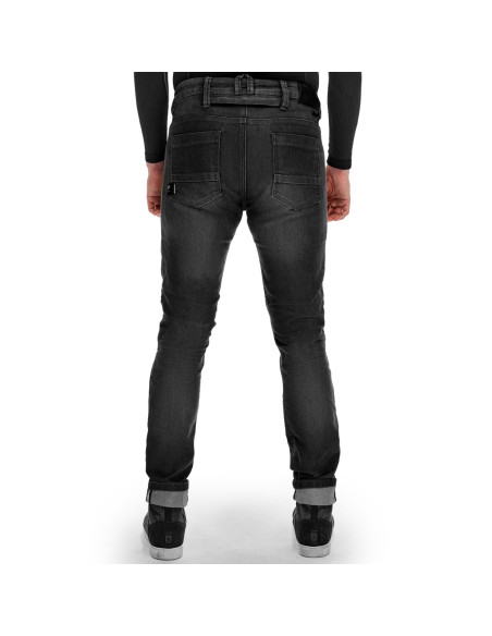 SHIMA RIDGE BLACK MOTO JEANS