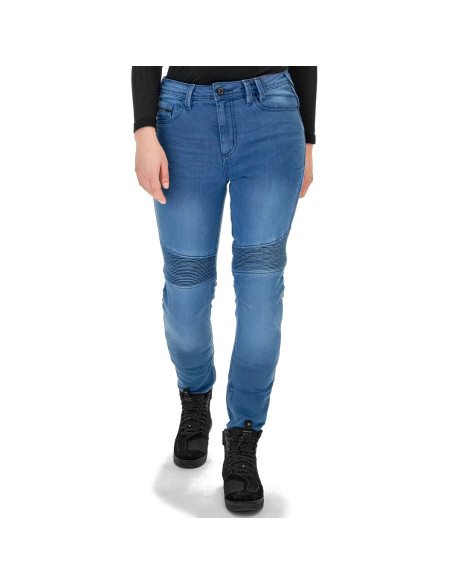 SHIMA ZENITH BLUE WOMEN'S MOTO JEANS