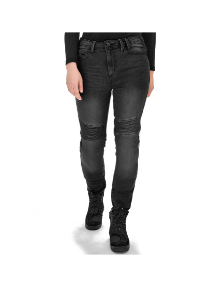 SHIMA ZENITH BLACK WOMEN'S MOTO JEANS