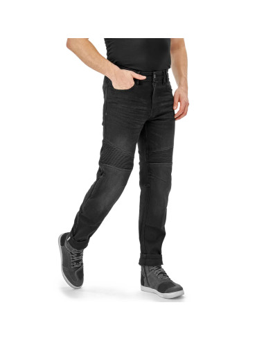 SHIMA ZENITH BLACK MOTO JEANS