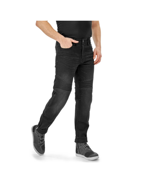 SHIMA ZENITH BLACK MOTO JEANS