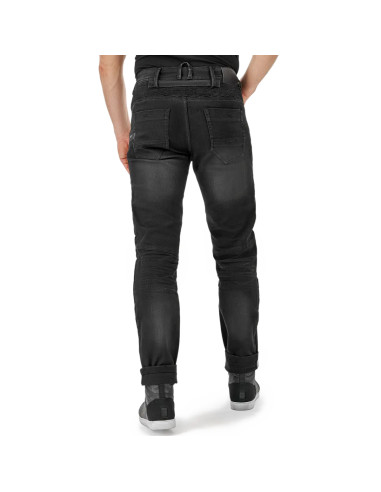 SHIMA ZENITH BLACK MOTO JEANS