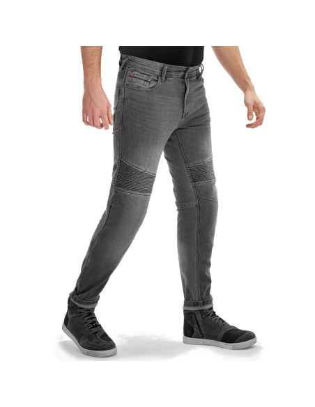 SHIMA ZENITH GREY MOTO JEANS