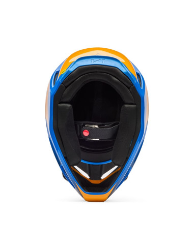 FOX V1 COLLECT BLUE CROSS MOTO HELMET