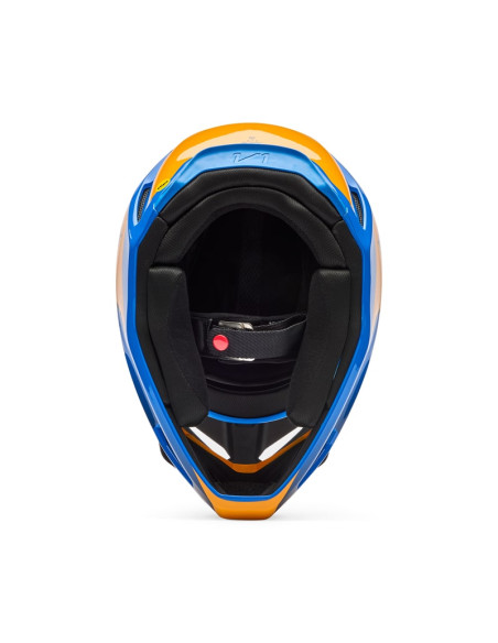 FOX V1 COLLECT BLUE CROSS MOTO HELMET