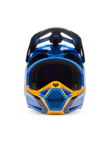 FOX V1 COLLECT BLUE CROSS MOTO HELMET