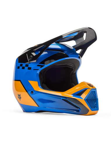 FOX V1 COLLECT BLUE CROSS MOTO HELMET