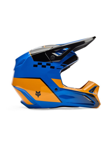 FOX V1 COLLECT BLUE CROSS MOTO HELMET