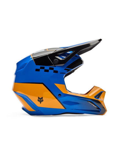 FOX V1 COLLECT BLUE CROSS MOTO HELMET