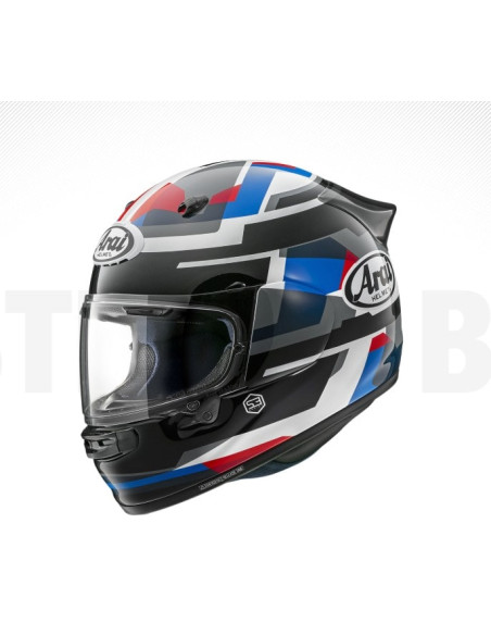 ARAI QUANTIC ABSTRACT BLUE SPORTS/INDOOR MOTORCYCLE HELMET