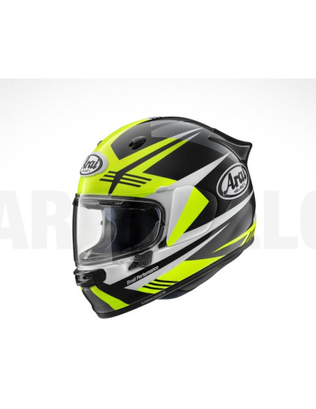 ARAI QUANTIC MARK ЖЕЛТЫЙ СПОРТИВНЫЙ/ВНУТРЕННИЙ МОТОЦИКЛЕТНЫЙ ШЛЕМ