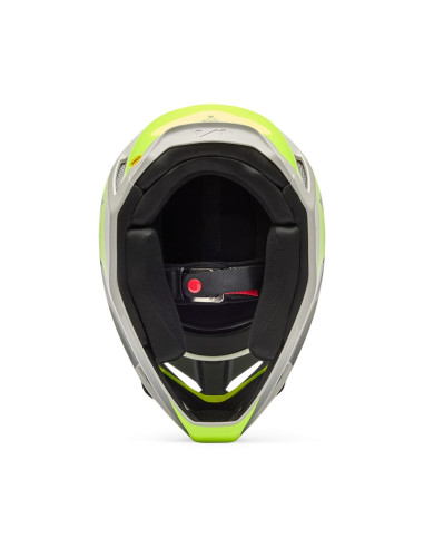 FOX V1 COLLECT GREY/YELLOW CROSS MOTO HELMET