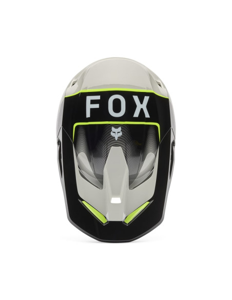 FOX V1 COLLECT GREY/YELLOW KROSINIS MOTO ŠALMAS