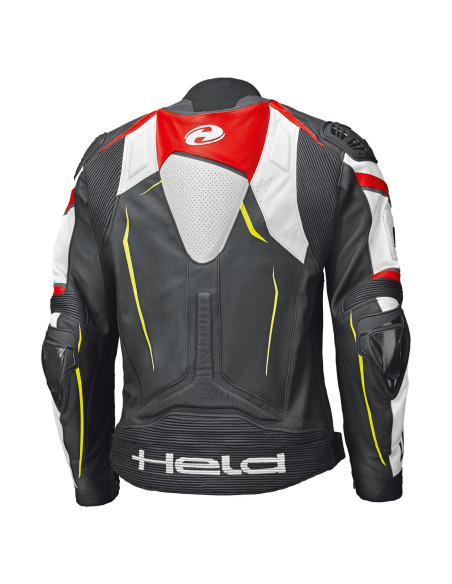 HELD SAFER II BLACK/WHITE/RED ODINĖ MOTO STRIUKĖ