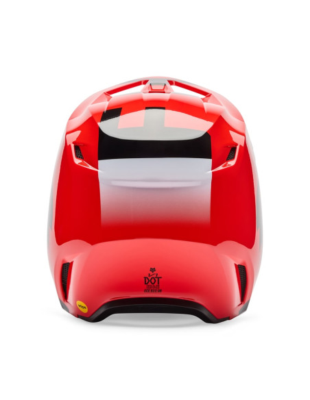 FOX МОТОШЛЕМ V1 SHIELD FLUO RED CROSS
