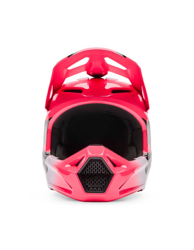 FOX V1 SHIELD PINK CROSS MOTO HELMET