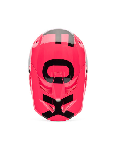 FOX V1 SHIELD PINK CROSS MOTO HELMET