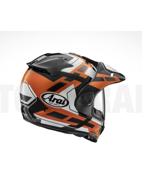 ARAI TOUR-X5 MATCH ORANGE CROSS MOTO HELMET
