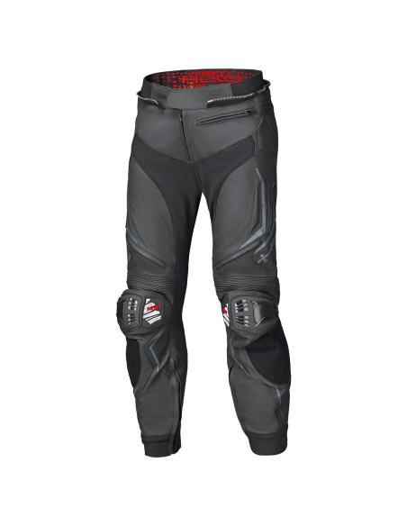 HELD GRIND II BLACK LEATHER MOTO TROUSERS