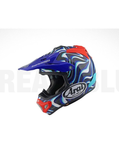 ARAI МОТОШЛЕМ MX-V EVO STREAM BLUE CROSS