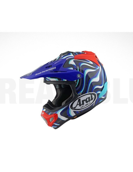 ARAI MX-V EVO STREAM BLUE KROSINIS MOTO ŠALMAS