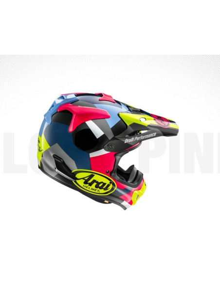 ARAI МОТОШЛЕМ MX-V EVO BLOCK PINK CROSS