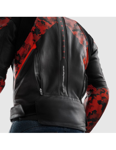 REBELHORN VELOCE CAMO RED ODINĖ MOTO STRIUKĖ