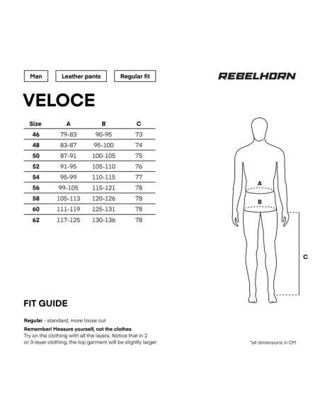 REBELHORN ЧЕРНЫЕ КОЖАНЫЕ МОТО-БРЮКИ VELOCE