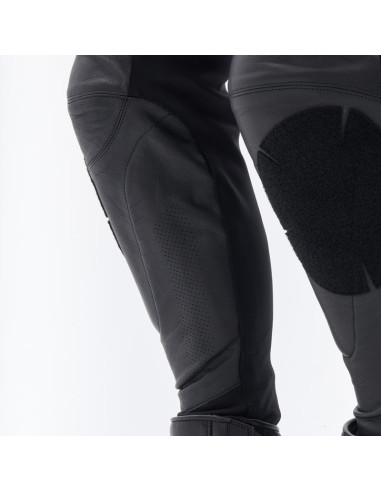 REBELHORN VELOCE BLACK LEATHER MOTO TROUSERS