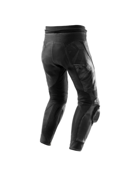 REBELHORN INFERNO BLACK LEATHER MOTO TROUSERS