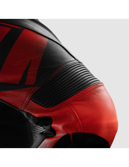 REBELHORN INFERNO RED LEATHER MOTO TROUSERS