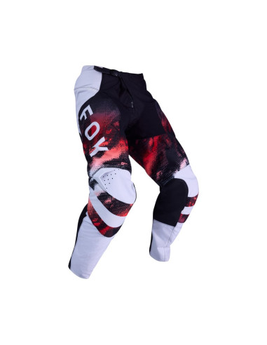 FOX 180 KAIROS WHITE/FLUO RED KROSINĖS MOTO KELNĖS