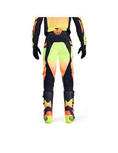 FOX 180 SHIELD FLUO YELLOW CROSS MOTO TROUSERS