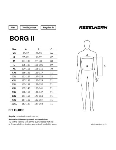 REBELHORN BORG 2 FLUOR TEXTILE MOTO JACKET