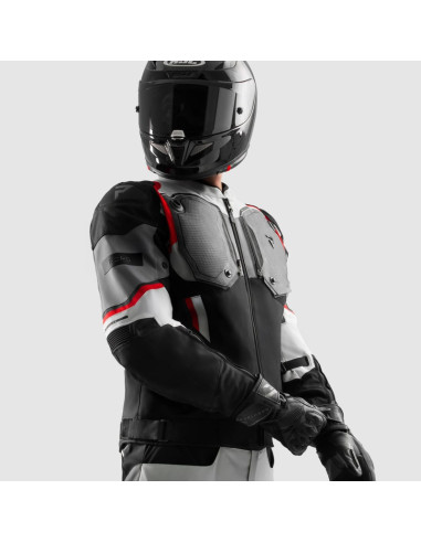 REBELHORN МОТОКУРТКА BORG 2 СЕРАЯ ТЕКСТИЛЬНАЯ