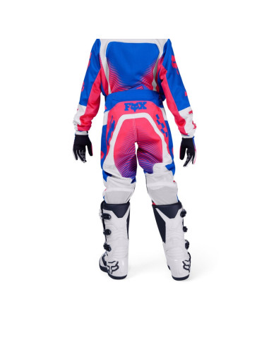 FOX CHILDREN'S 180 COLLECT BLUE/PINK CROSS-COUNTRY MOTO TROUSERS